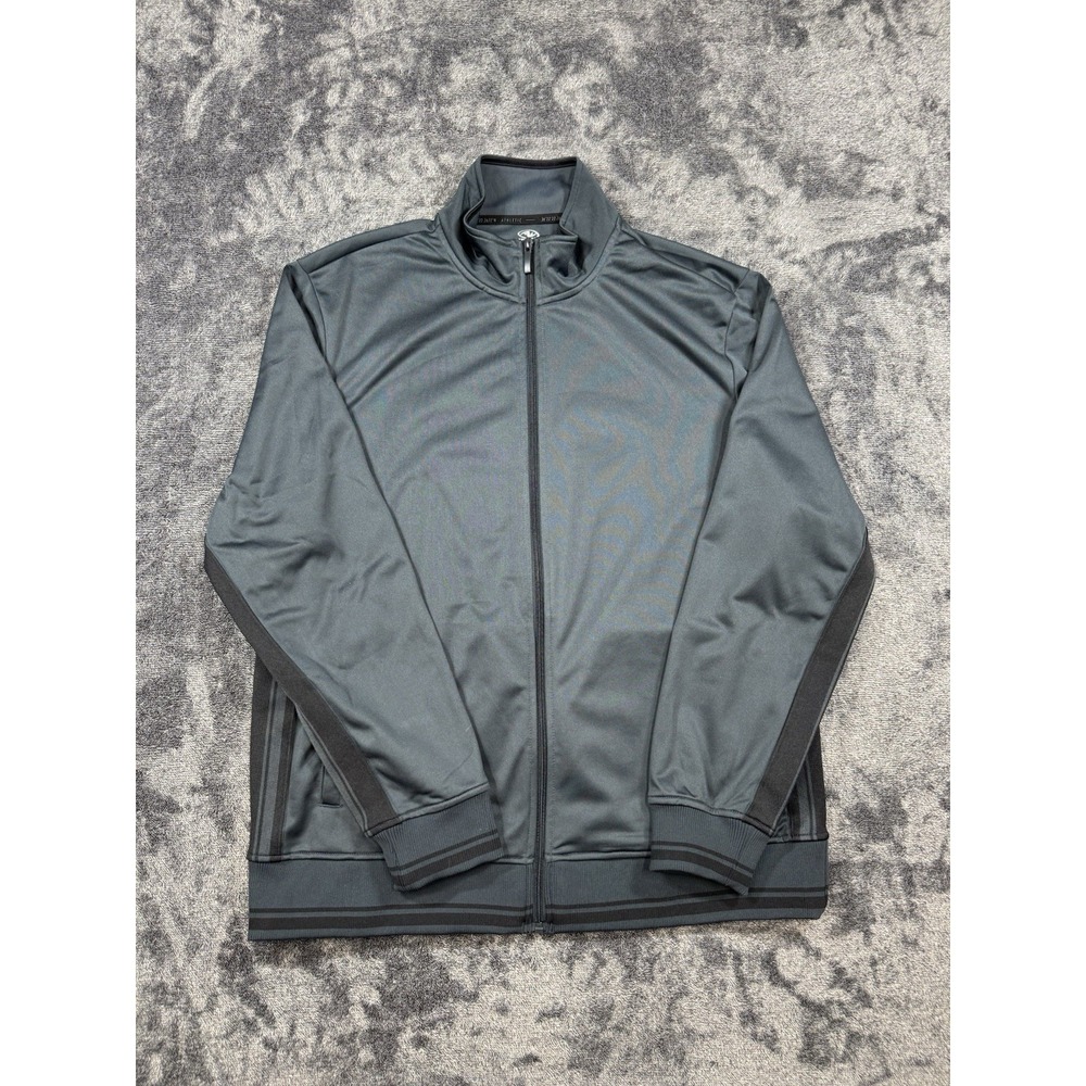 Athletic Works Men's Large Gray Zip-Up Track Jacket
